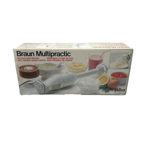 Vintage Braun MR72 Multipractic Hand Blender In Box Cib Used TESTED & WORKING - Picture 1 of 9